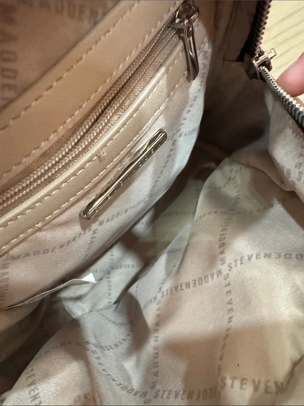 Steve Madden Bviki Mini Backpack with Black Straps